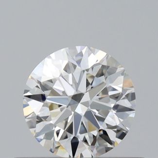 0.37 Carat Round H VVS1 EX GIA Natural Diamond