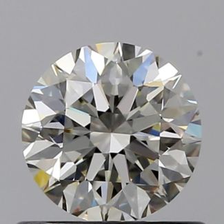 0.60 Carat Round K VS1 VG EX GIA Natural Diamond