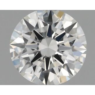 0.51 Carat Round F VVS1 EX GIA Natural Diamond