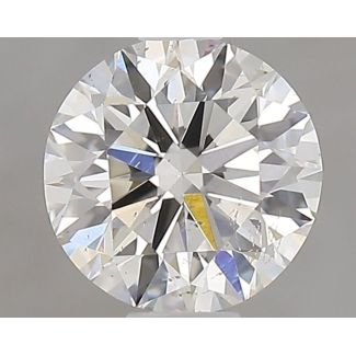 0.6 Carat Round G SI1 EX GIA Natural Diamond