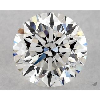 0.60 Carat Round F SI2 VG EX GIA Natural Diamond