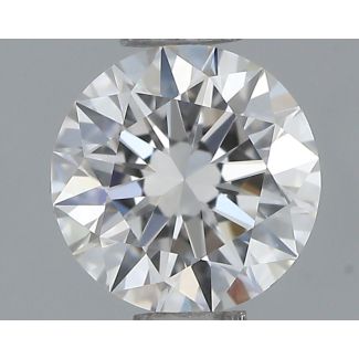 0.45 Carat Round F VVS1 EX GIA Natural Diamond