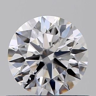 0.53 Carat Round D SI2 EX GIA Natural Diamond