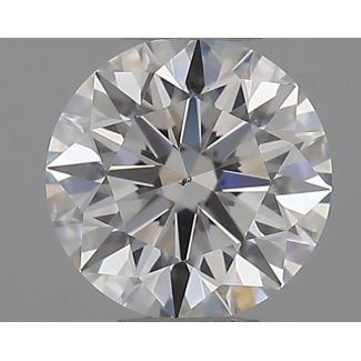 0.51 Carat Round H VS2 EX GIA Natural Diamond