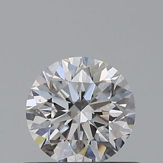 0.5 Carat Round E SI1 EX GIA Natural Diamond