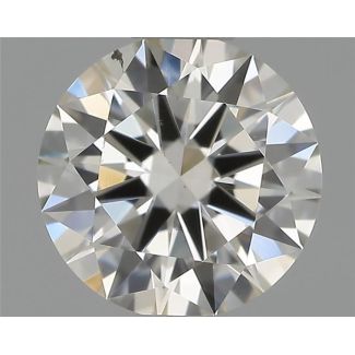 0.51 Carat Round H SI1 EX GIA Natural Diamond