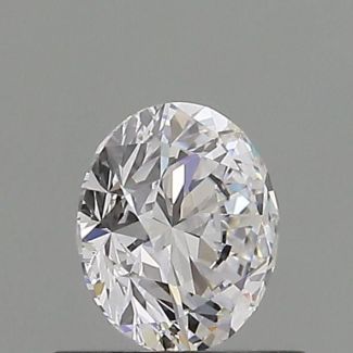 0.60 Carat Round D VVS2 EX GIA Natural Diamond