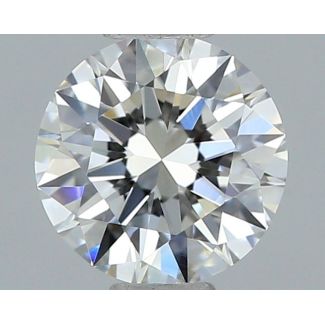 0.6 Carat Round F VVS1 EX GIA Natural Diamond