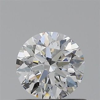 0.51 Carat Round E VS2 EX GIA Natural Diamond