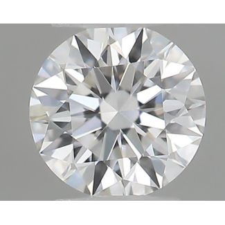 0.18 Carat Round E VVS1 EX GIA Natural Diamond