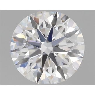 0.44 Carat Round E VVS2 EX GIA Natural Diamond