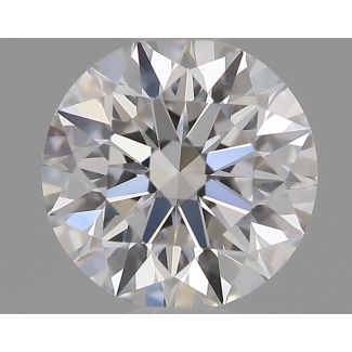 0.36 Carat Round E VVS1 EX GIA Natural Diamond