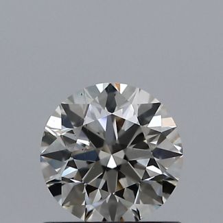 0.62 Carat Round J VS2 EX VG GIA Natural Diamond