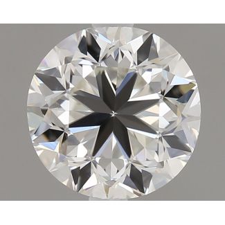 1.0 Carat Round H VVS2 GD EX GIA Natural Diamond