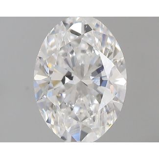 0.5 Carat Oval D SI1 - EX VG GIA Natural Diamond