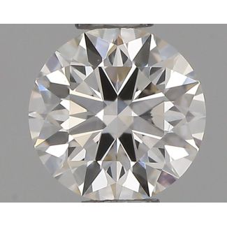 0.41 Carat Round H VVS2 EX IGI Natural Diamond