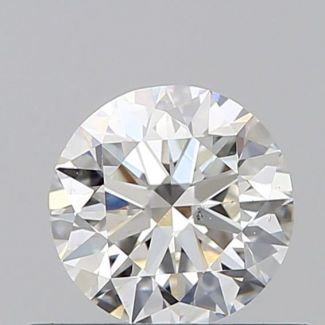 0.52 Carat Round H VS2 VG EX GIA Natural Diamond