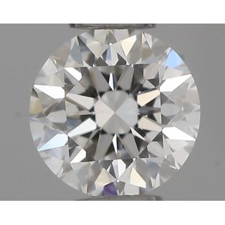 0.35 Carat Round F VS1 EX IGI Natural Diamond