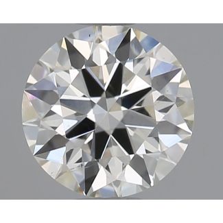 0.61 Carat Round H SI1 EX IGI Natural Diamond