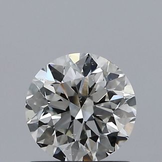 0.80 Carat Round H SI1 VG EX GIA Natural Diamond