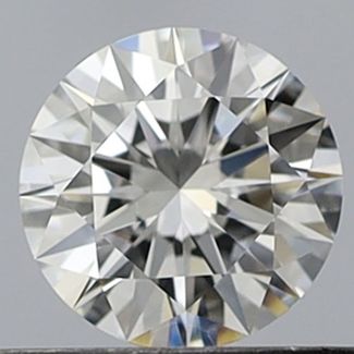 0.44 Carat Round E VVS1 EX GIA Natural Diamond