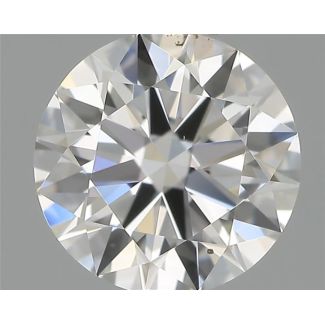 0.55 Carat Round F VS2 EX GIA Natural Diamond