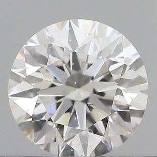 0.40 Carat Round H SI1 EX GIA Natural Diamond