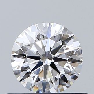 0.55 Carat Round E VS2 EX GIA Natural Diamond