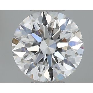 0.56 Carat Round E VVS2 EX GIA Natural Diamond