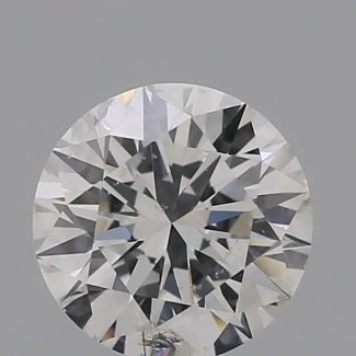 0.50 Carat Round F I1 EX GIA Natural Diamond