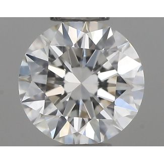 0.33 Carat Round H VVS2 EX VG GIA Natural Diamond