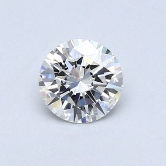 0.44 Carat Round G VVS2 EX GIA Natural Diamond