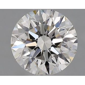 0.54 Carat Round F VS1 EX GIA Natural Diamond