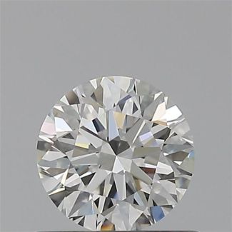 0.50 Carat Round H VVS2 EX VG GIA Natural Diamond