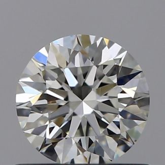 0.6 Carat Round H VS1 EX GIA Natural Diamond