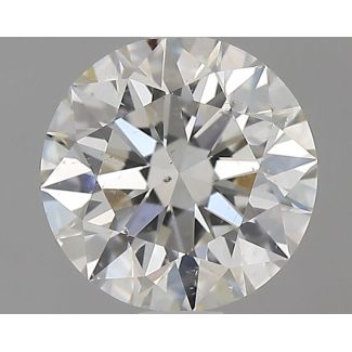 0.8 Carat Round H SI1 EX GIA Natural Diamond