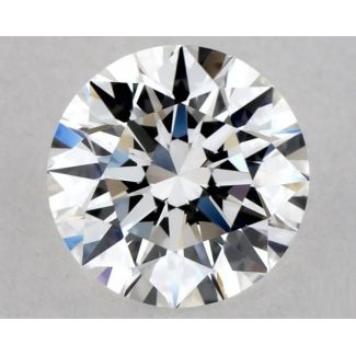 0.5 Carat Round E VVS2 EX GIA Natural Diamond