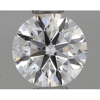 0.45 Carat Round D VVS1 EX GIA Natural Diamond