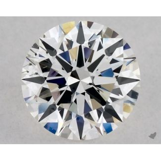 0.51 Carat Round G SI2 EX GIA Natural Diamond