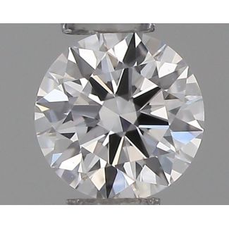 0.21 Carat Round D VVS1 EX VG GIA Natural Diamond