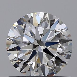 0.6 Carat Round G VVS2 EX GIA Natural Diamond