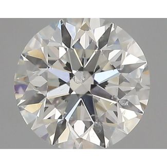 0.57 Carat Round H SI2 EX GIA Natural Diamond