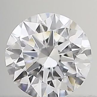 0.22 Carat Round D VVS1 EX GIA Natural Diamond