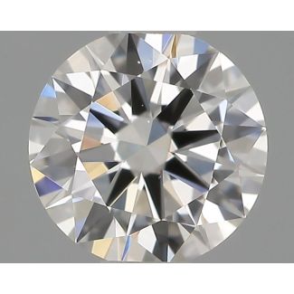 0.36 Carat Round H VVS2 EX GIA Natural Diamond