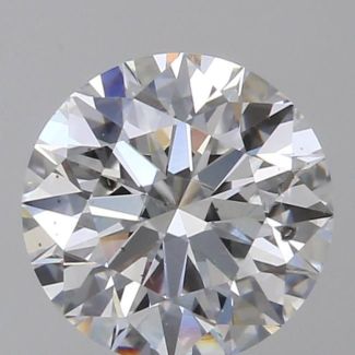 0.61 Carat Round E SI2 EX GIA Natural Diamond