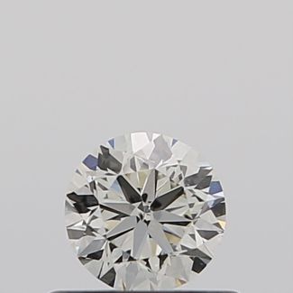 0.40 Carat Round J SI2 VG EX GIA Natural Diamond