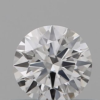 0.39 Carat Round D VS2 EX GIA Natural Diamond