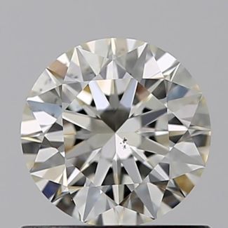 0.60 Carat Round J VS2 EX GIA Natural Diamond