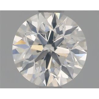 0.70 Carat Round H SI2 VG EX GIA Natural Diamond