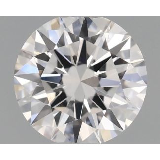 0.46 Carat Round D VVS1 EX GIA Natural Diamond